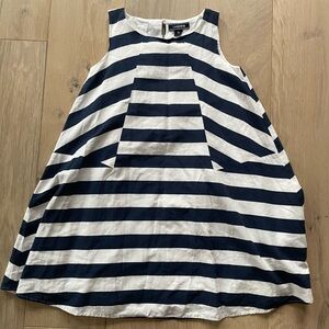 Girls nautical striped summer dress - size 10